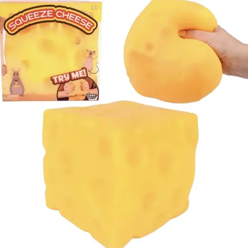 Jumbo Realistic Swiss Cheese Look Slow-Rising Squishy Toy, Non-Toxic Stress Relief Squishies for Anxiety & Relaxation, Soft Fidget Decor for Home Office, Kids & Adults