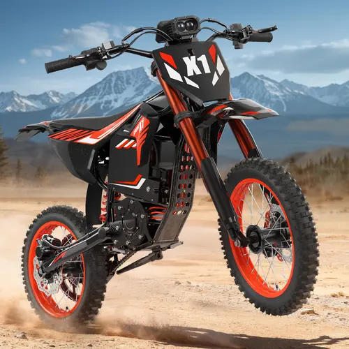 QRONGE Adult Off-Road Mountain Ebike, High-Performance Steel Frame, 4500W Peak Power, 50 MPH, 60V 28.8Ah Long-Range Battery, Dual Hydraulic Brakes,camping essentials, Ebikes