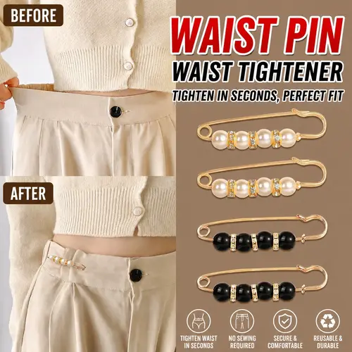 Women's 16-Count Mixed Style Faux Pearl Brooch Pins - No-Sew Fasteners for Sweater Shawl Cardigan Collar, Clothing Decoration, Pant Tightener - Anniversary Mother's Day Gifts for Adults, All Seasons