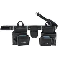 MELOTOUGH Professional Tool Belt Organizer with 21 Pockets, Electrician Tool Belt Tool Rig Combo Apron Tool Pouch, Heavy Durable Construction Work Belt for Framer, Carpenter, Electrician