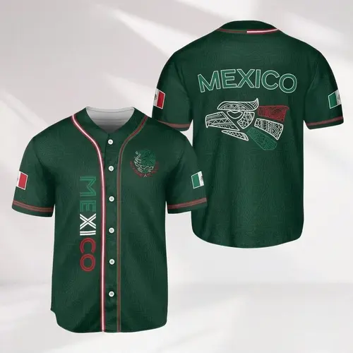Mexico Baseball Jersey, Mexican Jersey Shirt for Men Women Youth Game Day Outfit For Mexico Fans, Mexican Culture Lover Gift