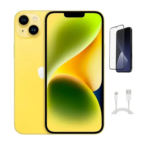 Refurbished Apple iPhone 14 Plus (Unlocked) A2632 Acceptable Condition with Tempered Glass Screen Protector & 1 Year Warranty