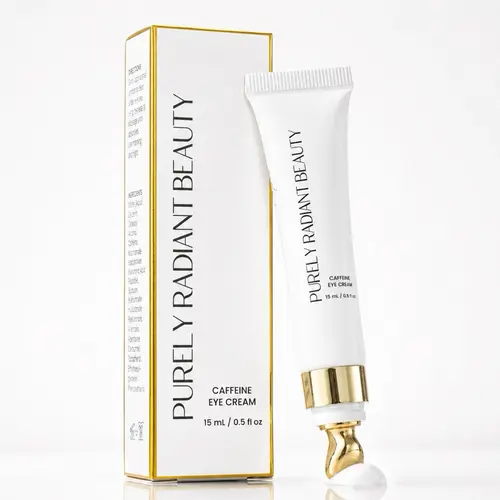 Purely Radiant Beauty Multi-Action Eye Cream – Caffeine + Niacinamide + Retinol | Depuff, Brighten & Smooth Fine Lines | Anti-Aging Eye Treatment | 15ML