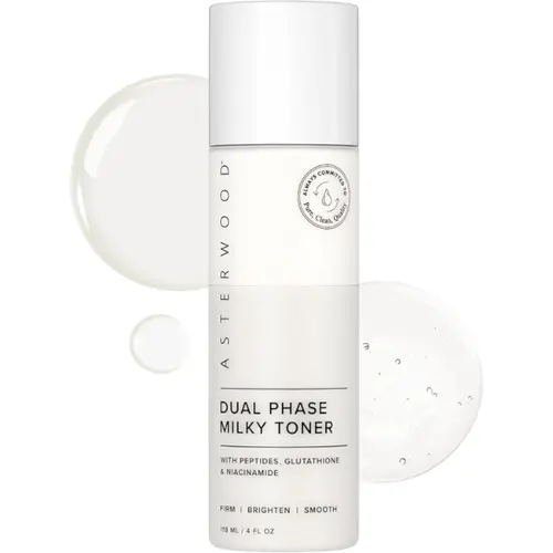 Dual Phase Peptide Milky Toner - Matrixyl 3000 + Glutathione + Niacinamide - Brightening Peptide Toner, Firming, Retinol-Free - 4 Fl Oz