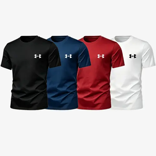 Summer Men's Basic Sporty Short Sleeve T-Shirt, Breathable Quick-Dry, Casual Loose-Fit, Gym Training, Fitness T Shirt, Multi-Color, Graphic Pattern, Dry Fit Tees