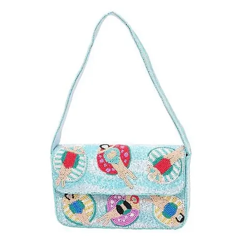 Wildflower San Tropez Glass Beaded Shoulder Bag
