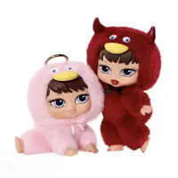MGA Bratz "Bratziez" Iconz Series Mystery Plush Blind Box - Sassy Vinyl Face Fashion Doll Bag Charm & Keychain - Y2K Aesthetic Stuffed Figure, Perfect Summer Vibe Gift for Girls
