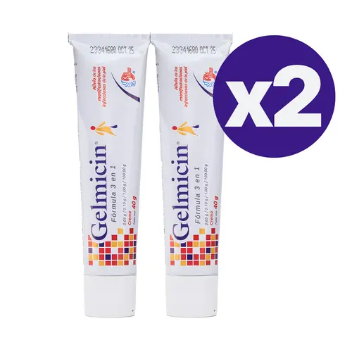 2-PACK Gelmicin 40g - Skin Repair Cream, Daily Cream for Sensitive Skin and Dry Skin, Skin Relief Balm, Multi-Action Recovery Cream for Sensitive Areas.