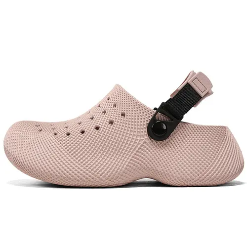 High-Quality Breathable Chunky Sole Clogs, Unisex Footwear, Adjustable Straps, EVA Material, Comfortable & Durable, 6 Colors Available, Thick Bottom Slippers, Clog Shoes