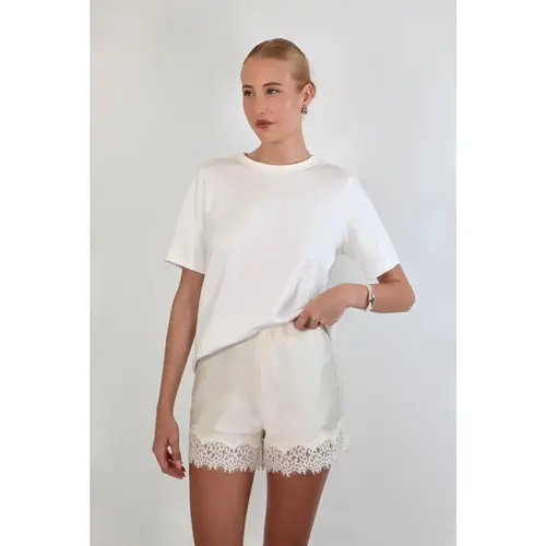 Lace Satin Shorts