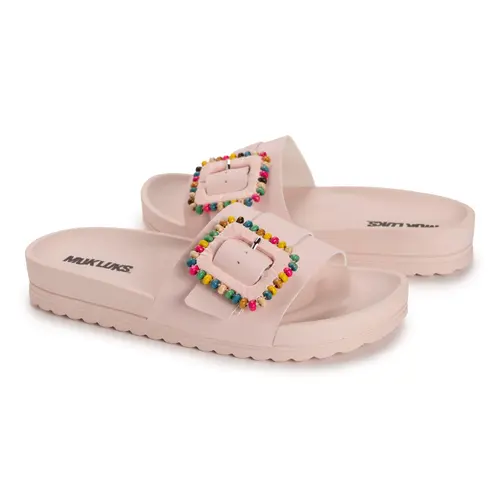 MUK LUKS Adjustable Slide Sandals -Grand Colette