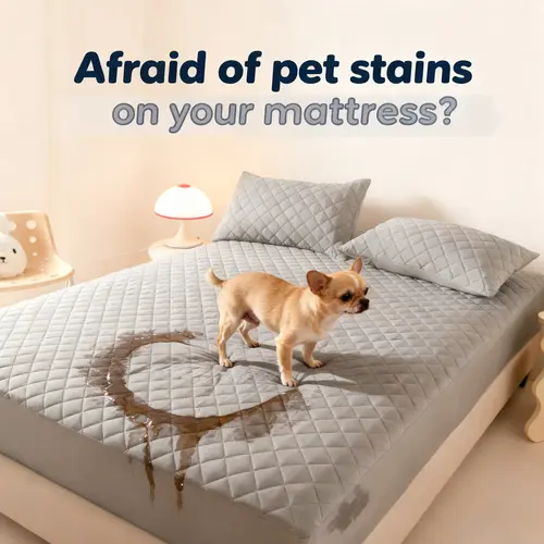 Waterproof Mattress Protector with Fitted Sheet, TPU Waterproof Layer, Soft & Breathable Bed Cover for Everyday Mattress Protection, Ideal for Bedroom & Home Use