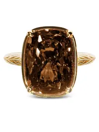 Sterling Silver Elongated Cushion Chocolate CZ Cocktail Ring - Sterling Forever Jewelry, Fashion Engagement Piece for Special Occasions