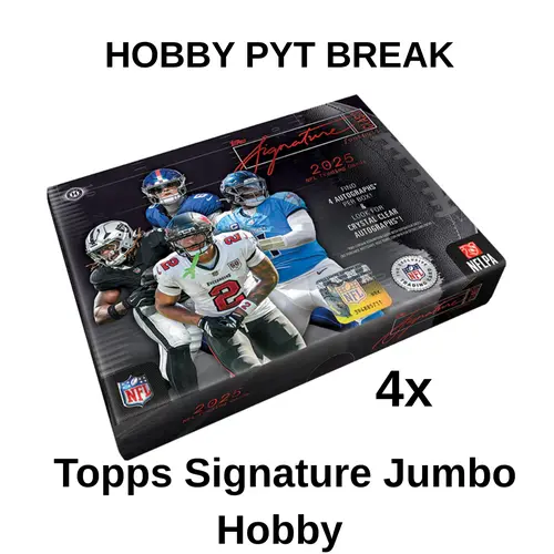 WWAB #1490 Break, HALF CASE BREAK, 6x 2025 Topps Chrome Black Football Hobby