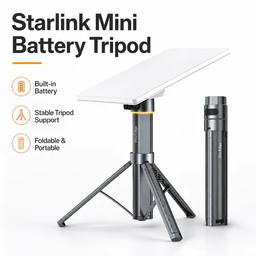 Starlink Mini Pocket Portable Rechargeable Lithium Battery Power Bank - 189Wh 51300mAh Ultra-Compact, 65W PD Fast Charge Type-C & DC Fast Charging, IP67 Waterproof, Tripod Mount, Mobile EDC Gear for Camping, Manufacturer Warranty, Battery Accessories