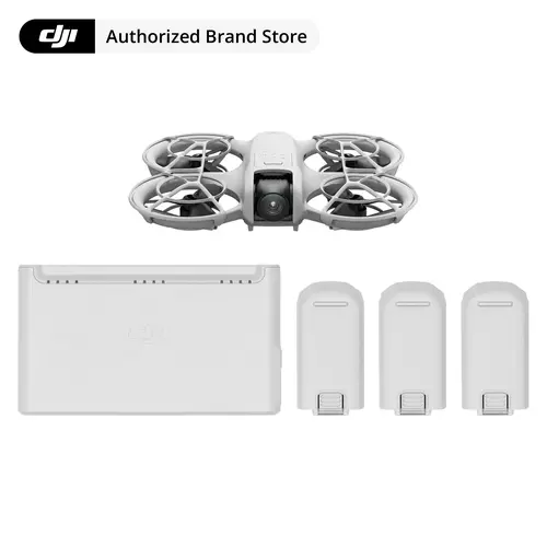 DJI Neo Three-Battery Combo, Mini Drone 4K UHD Camera for Adults, 135g Self Flying Drone That Follows You, Palm Takeoff, Subject Tracking, QuickShots, Stabilized Video (Controller-Free)