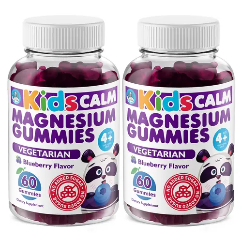 DR. MORITZ Sugar-Free Calm Magnesium Chewables - Non-GMO Magnesium Citrate Nutrition Supplements, Blueberry Flavor, Supplement for Health, 2-Pack (60 Count), Magnesium Supplements