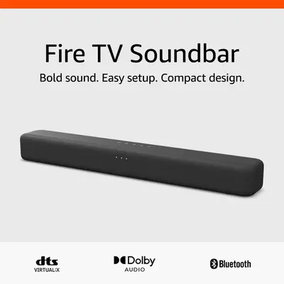 Open Box Fire TV Soundbar 2.0 Speaker (EVG487) with 1 Year Warranty