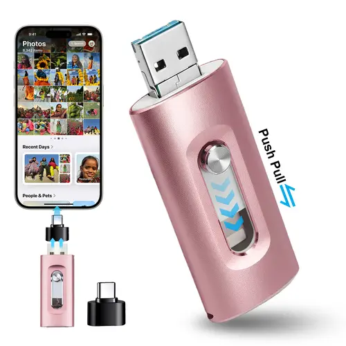MFi Certified Flash Drive for iPhone iPad,Photo Stick for External Memory Storage, Easily Back Up and Save Photos Videos,USB Memory Stick Thumb Drive for iPhone/iPad/Android/PC#Deals for your days