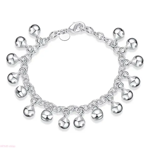 Women's 925 Sterling Silver Exquisite Charm Bracelet - Premium Quality 925 Jewelry with Delicate Pendant, Lightweight Accessories for Women, Ideal for Weddings & Formal Wear