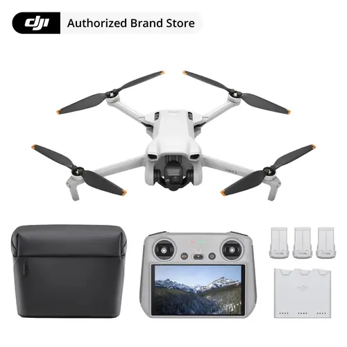 DJI Mini 3 Fly More Combo, 4K Camera Drone with DJI RC, 114Mins Flight Time, Drone Quadcopter, Accessories
