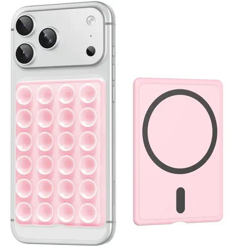 MIRODDI Magnetic Suction Phone Mount for MagSafe Cases, Silicone Octo Cup Buddy Sticky Grip Casual Cellphone Accessory Compatible with iPhone, Removable Hands-Free Selfie/Video Stand