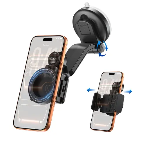 2026 Upgraded 2-in-1 Magnetic-Clamp Car Phone Holder, 360° Rotatable, Cars Accessories Auto Accessories, Hands Free Driving Mounts to Dashboard or Windshield, Fits iPhone17/16/15/14/13 Pro Max Plus & All Smartphones