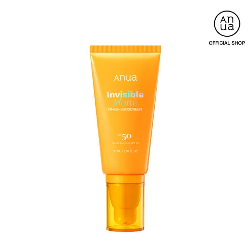 [Anua] Invisible Matte Finish Sunscreen I Broad Spectrum SPF50, Clear Gel, Non Comedogenic UV Filters, All Skin Types, Lightweight Poreless Prime