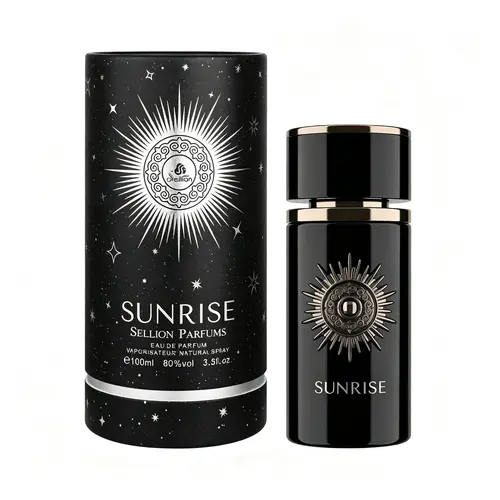 Sellion Sunrise Eau De Parfum Atomizer Spray (100ml/3.3Oz) - Cruelty-Free Oriental Modern Men's Fragrance, Summer Vibes Aromatic Citrus Woody Scent, Resin Olibanum Cedar, Golden Citrus Scent, Woody Aromatic Fragrance Gift for Him