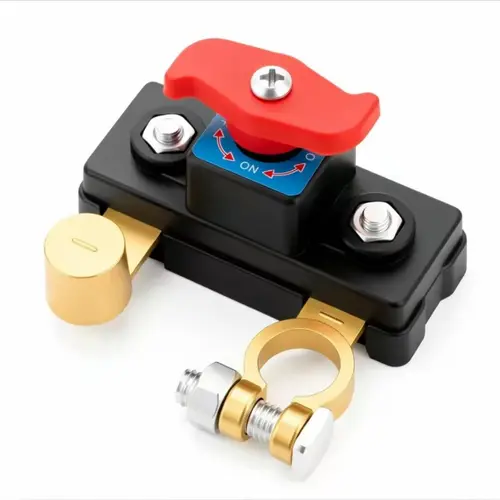 1 Pcs Car Battery Power Cut-Off Switch Breaker - Pure Copper, Stable Transmission, High Conductivity Disconnect Switch for Car, Truck, Boat, RV Supplies