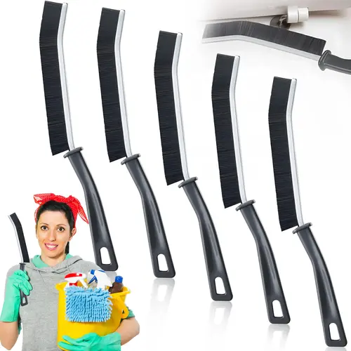 5 Pcs Crevice Cleaning Brush, Hard Bristle Gap Brush, Multifunctional Crevice Cleaner for Bathroom Kitchen Tile Window Gap Spring Cleaning Tool