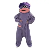 Cute Monster Wearable Hooded Onesie with Pocket for Women and Men, Soft Plush Fleece Fabric, Warm Cozy Jumpsuit, Casual, Ideal for Home and Parties, Birthday Gift #GLOBAL PICKS