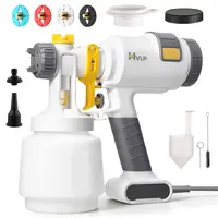 2026 Upgraded Electric Paint Sprayer, Ultra-Light Power Spray Gun with 4 Nozzles, 3 Spray Patterns, Easy-to-Clean Design for Fences, Furniture, DIY Projects