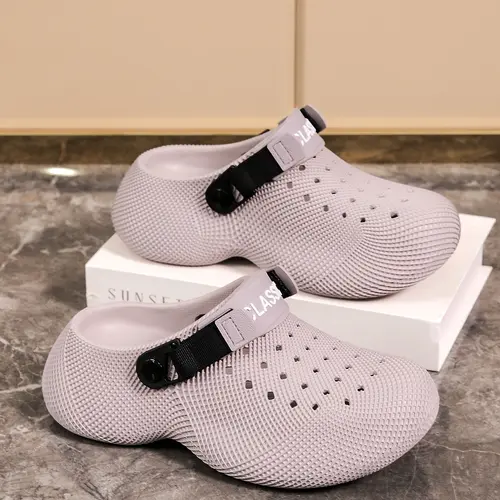 Unisex Eva Sandals, Striped Textured Design, Comfortable & Durable, Adjustable Strap, Quick-Dry, Summer Fashion Slippers, Summer Slide Slippers, Ideal for Indoor/outdoor Use