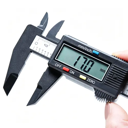 High Precision Digital Caliper 6 Inch Carbon Fiber Plastic Measuring Tool Large LCD Display Inch/MM Conversion Auto Off for DIY Home Projects Fathers Day Gift