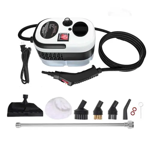 Portable Handheld Steam Cleaner with 10 Accessories, Adjustable Levels, Fast Heat-Up Steamer for Kitchen, Bathroom, Tile & Car Cleaning | Compact Portable Design, Efficient Sanitization, Ideal for Indoor & Outdoor Cleaning