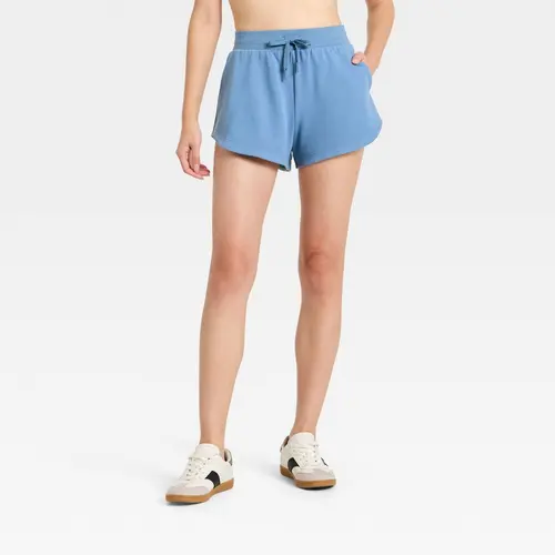 Women's Active Comfort French Terry High-Rise Shorts 2.5" - All In Motion