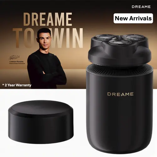 【New Arrivals】Dreame - S7 Electric Shaver for Men, High-Torque Motor, AI Smart Shaving, 3D Floating Heads, Self-Sharpening Blades - Black
