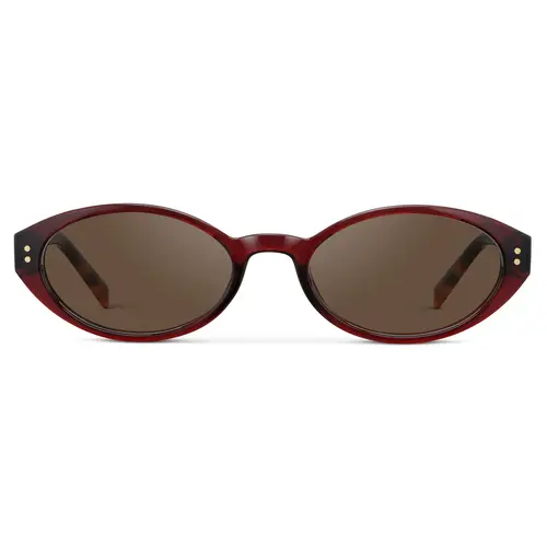 Esme | Anti-Reflective Oval Sunglasses For Women