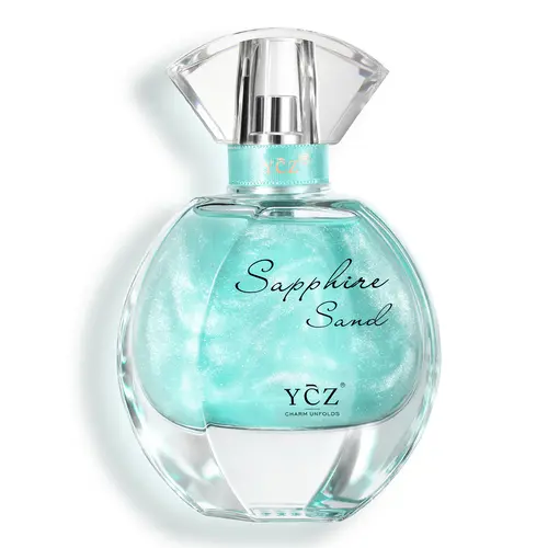 [YCZ] Sapphire Sand Eau de Parfum (1.7 fl oz) - Floral Scent Perfumes, Beauty Perfume with Fruity-Floral & Peppermint Notes, Fresh-Airy Elegant Women's Fragrance, Long Lasting for Daily Work & Dating, Gifts for Women, Vegan & Cruelty-Free