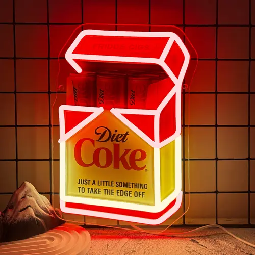 Fridge Cigs Neon Sign, Dimmable Drink Light For Wall Decor, Decorative Neon Sign, LED Neon Decor, LED Neon Lights, Decor Neon Signs For Business Man Cave, Bar, Shop, Bedroom, Gifts For Christmas, Birthday