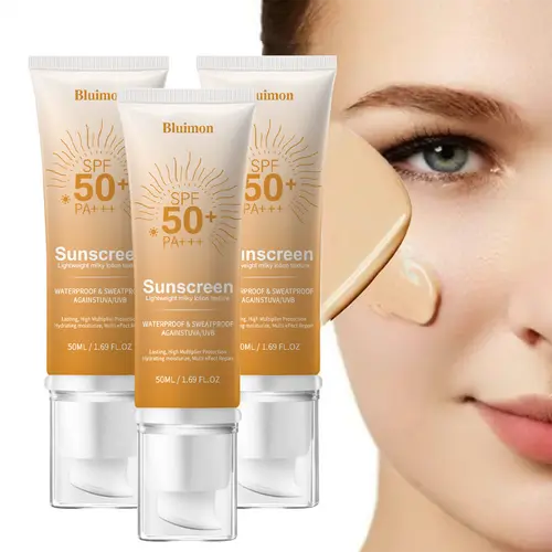 Tinted Sunscreen SPF 50 - Universal Facial Skincare, Alcohol-Free, Sunburn & Tanning Prevention, UV Protection, Hydration, Comfortable Moisturizing Color Corrector