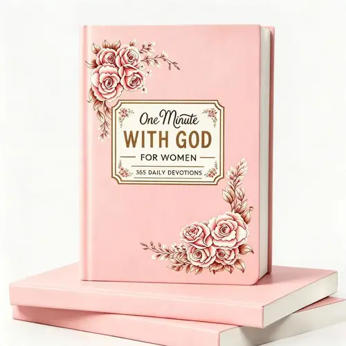 Women's 1-Minute with God 365-Day Devotional Journal, Portable Daily Reflection Notebook, Self-Improvement Book, Ideal Gift for Holidays, Birthdays, Christmas, New Year (Religion & Philosophy Humanities Book), One Minute With God For Women, 365 Days Devot