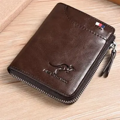 Men’s Slim RFID Blocking Wallet, Bifold PU Leather Wallet with Zipper Coin Pocket, Multiple Card Slots & ID Window, Waterproof Everyday Carry Wallet for Travel, Work, Outdoor Use & Gift Giving summerwins