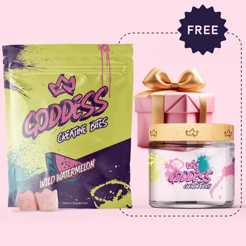 Primal Queen Goddess Creatine Bites Starter Kit | Lean Muscle Booster and Cognitive Support for Women