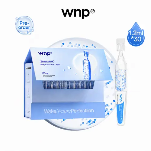 [NEW] WNP Plump Serum | 3% 8D Hyaluronic Acid + PDRN Blue Beads | Ultra-Low Molecular HA & 10 Peptide Complex | Long-Lasting Hydration for Plump | Smooth, Firm-Looking Skin summerwins