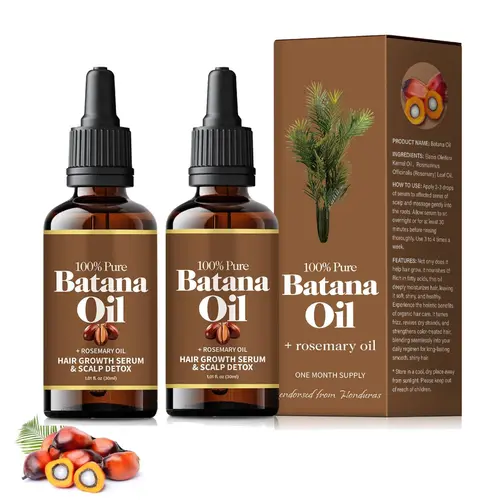 3PCS Batana Oil with Rosemary - Hair Care Solution for Growth, Suitable for All Types, For Women and Men