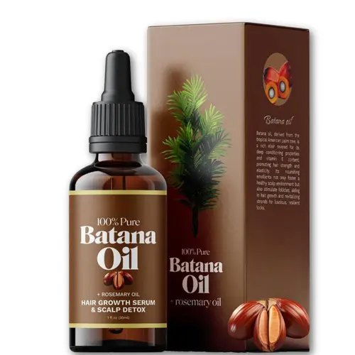 Batana Oil,Strong & Healthy Hair, Make Hair Longer Fuller Thicker, Organic Batana Oil with Rosemary,Organic Rosemary Oil Vitamin E Nourish Scalp,for All Hair Types,