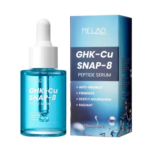 GHK-Cu Copper Peptide & SNAP-8 Anti-Aging Facial Serum (30ml) with Hyaluronic Acid - Firming, Collagen Boosting, Wrinkle Reducing, Barrier Repair, Hydrating, Moisturizing, Smoothing, Glow Up, Skincare Essence, Smooth, Restore