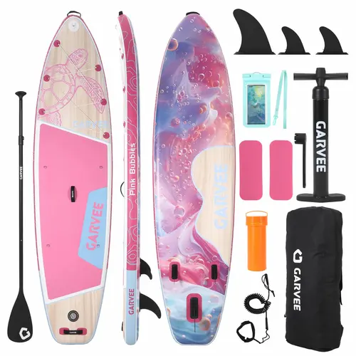 Inflatable Paddle Board for Beginners 450LB , Stand Up SUP with Camera Mount, Wide Stable SUP with Premium Accessories, Non-Slip Deck, Tri-Fin for Lakes & Waves,[summerwins] summergarden,bathingsuitwomenset
